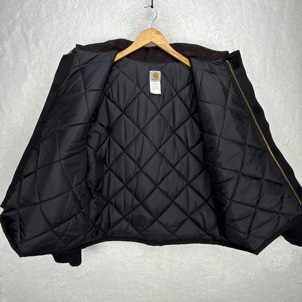 Carhartt Sandstone Jacket Arctic Quilt Lined Mens 52 Tall‎ 2XLT J02 BLK NWT NOS - Picture 3 of 16